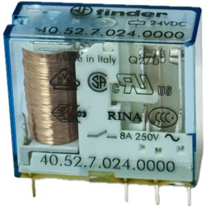 40.52.7.024.0000 RELE FINDER MINI 2 CONTACTOS CONMUTADOS 8A 24VCCCONMUTADO 10A 24VCC