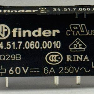 34.51.7.060.0010 RELE FINDER ULTRA FINO BAJO CONSUMO 6A 60VCC